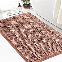 Vista 115 de Turquoize Alfombras de Baño Chenille Peludas Alfombra de Baño Antideslizante Gruesas Alfombras de Baño Peludas para Baño Chenille Juego de Alfombra