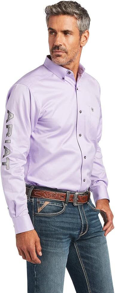 Logo Fitted Twill Shirt at Amazon 