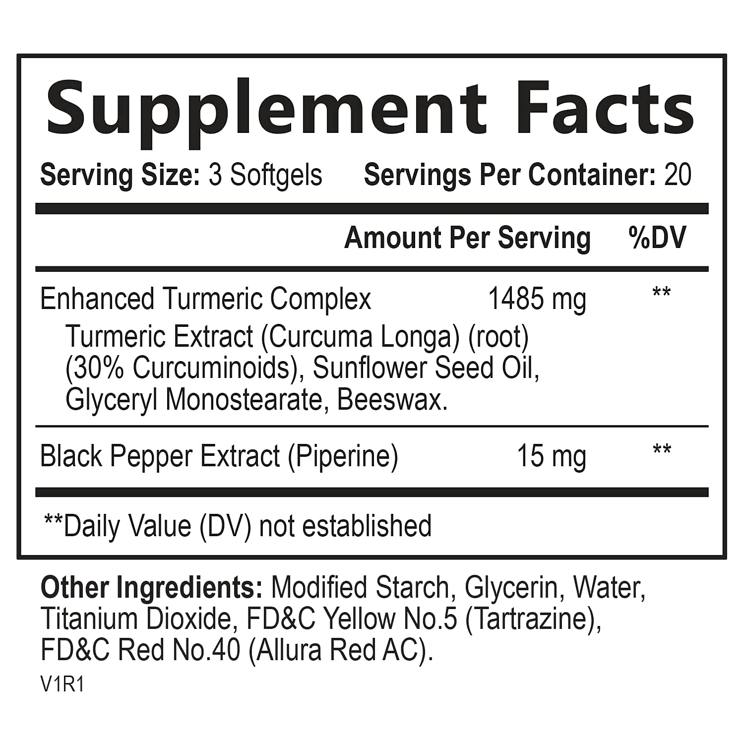 Turmeric Curcumin Softgels with 30 Curcuminoids 1500m...B0973M93TR