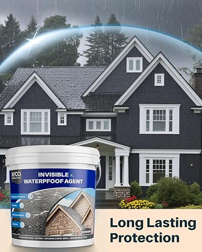 Miniatura 7 de Sellador impermeable transparente, revestimiento impermeable transparente de 281 onzas, agente invisible a prueba de agua líquido para techos,