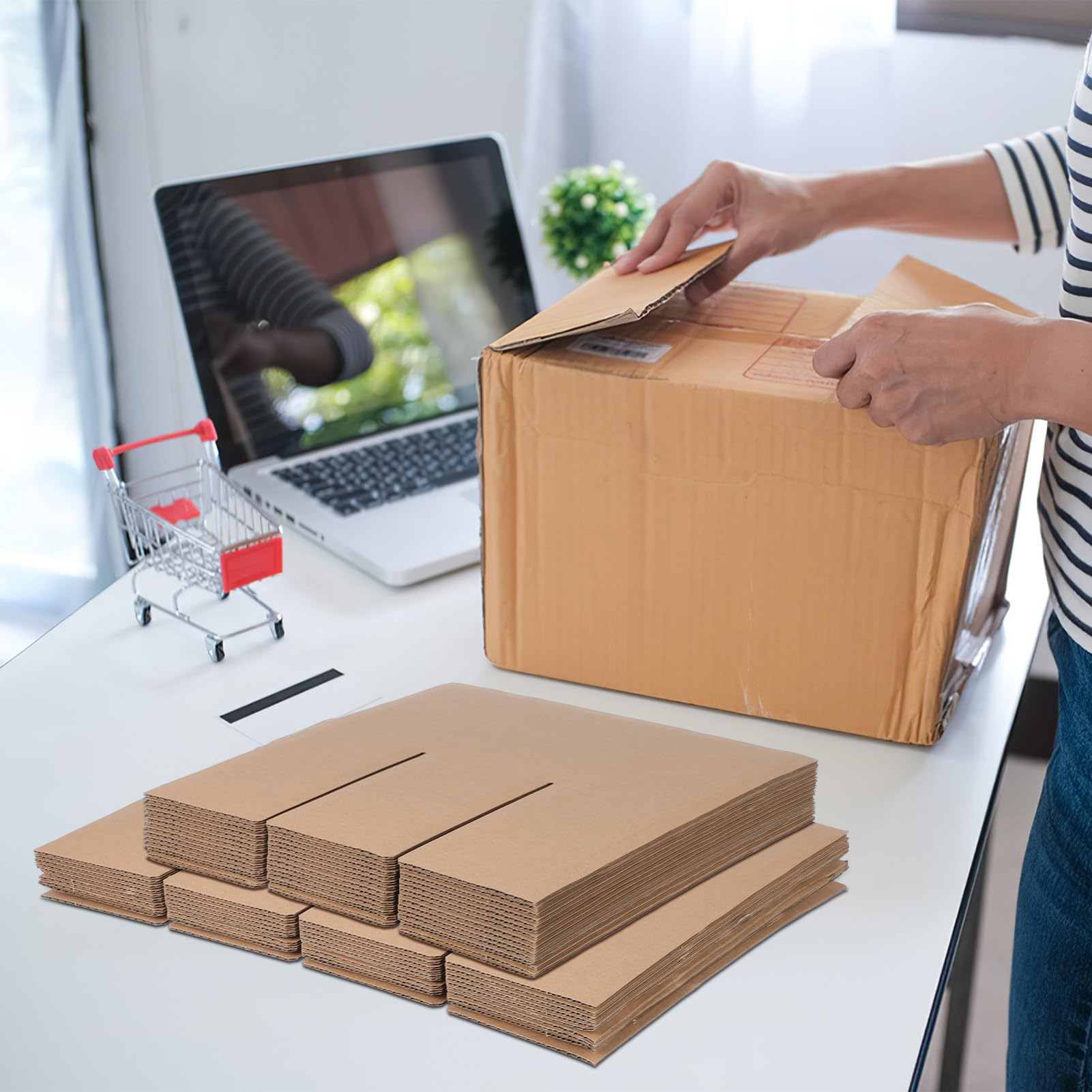 Gatuida Séparateurs Carton pour Déménagement Kit Emballage avec Séparateurs Kraft Inserts pour Cartons Emballage Protection pour Objets Fragiles et Précieux