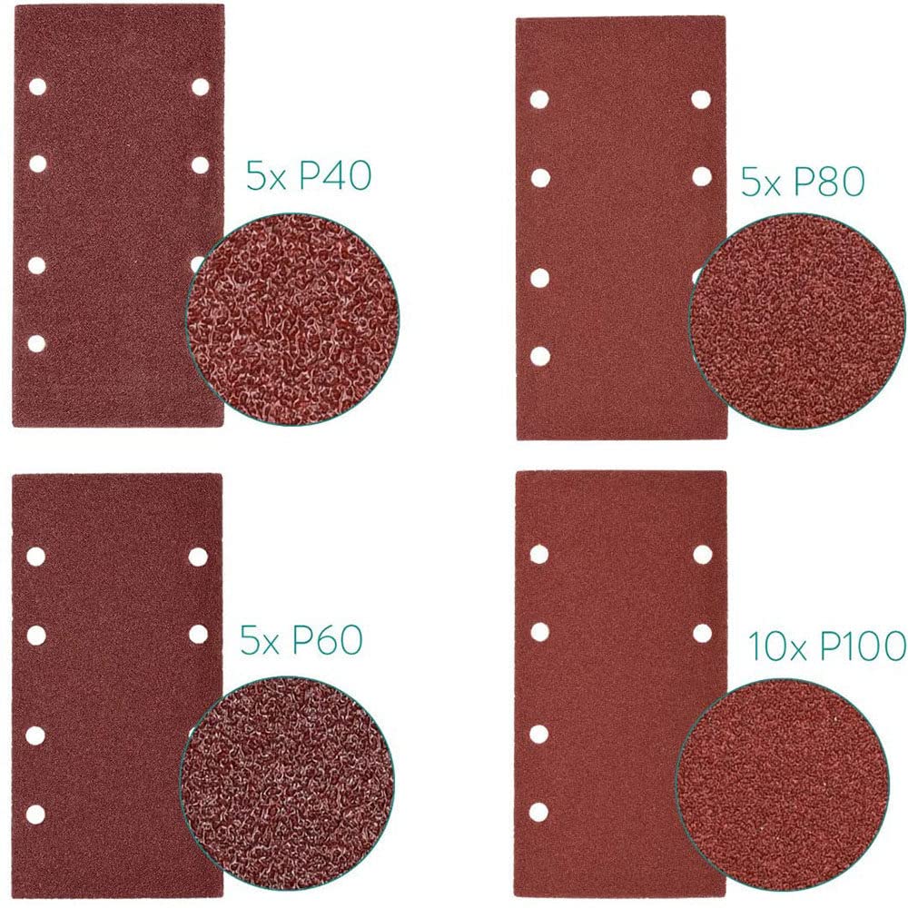 10 PZ 93x185mm Carta Vetrata Quadrata Grana Floccaggio Carta Vetrata Disco a Forma Speciale Pietra Abrasiva Smerigliatrice di Vetro Per Strumenti di Lucidatura del Legno, grana 60