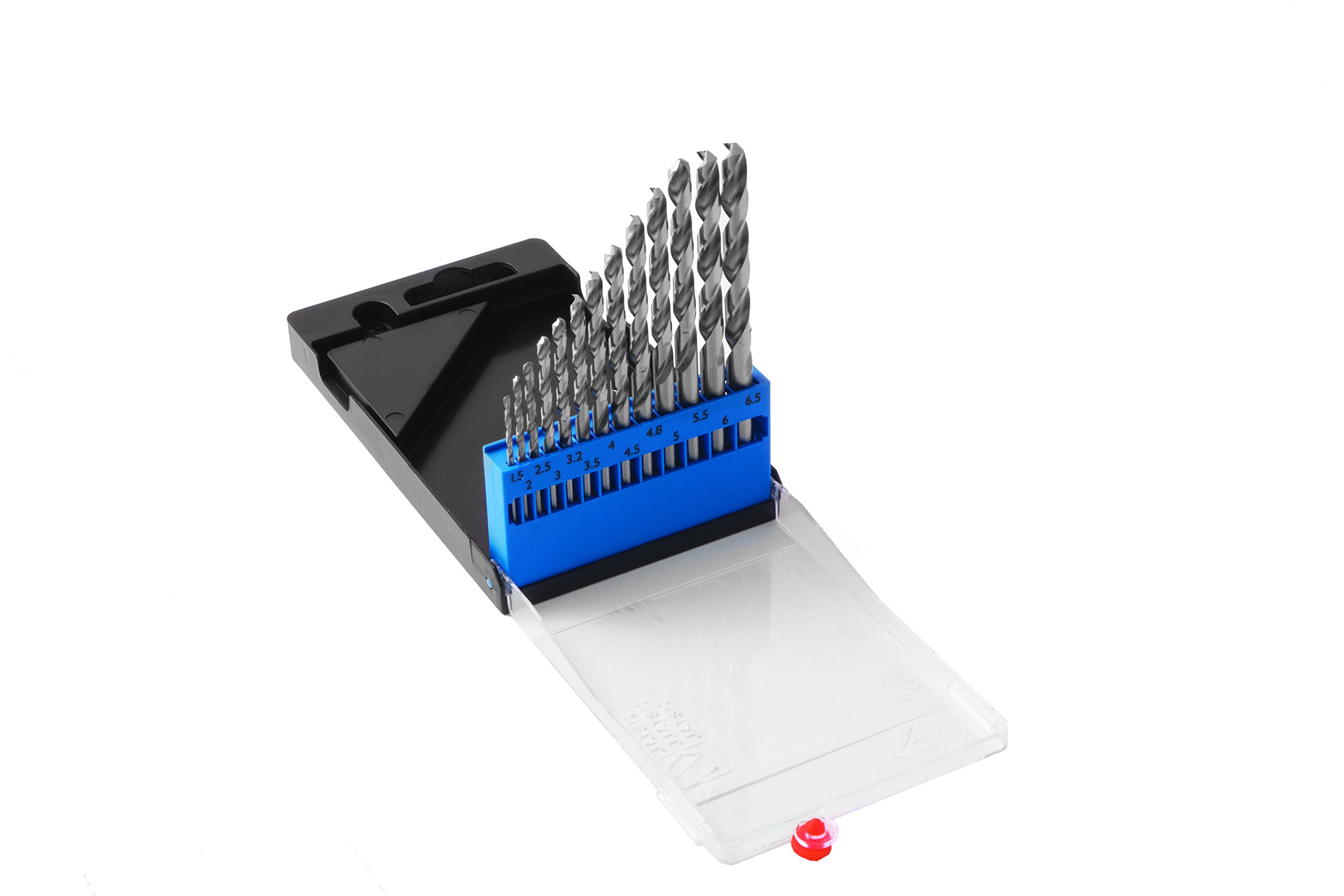 C.K T3102 HSS Split Point Drill Bit, 0 V, Grey, Set of 13 Piece