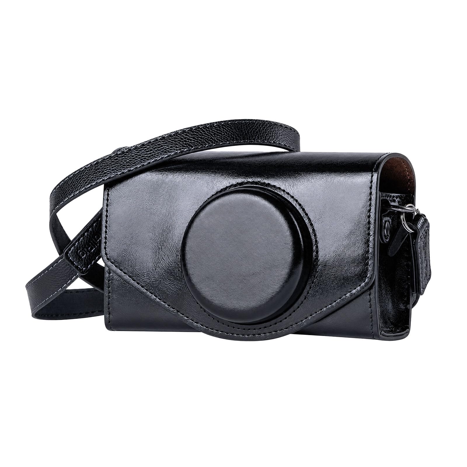 SMALLRIG Custodia in Pelle per FUJIFILM X-E5 / X100VI, Borsa per il Trasporto con Chiusura Magnetica, Custodia Protettiva, Borsa Compatta, Borsa a Tracolla, Nera - 5987