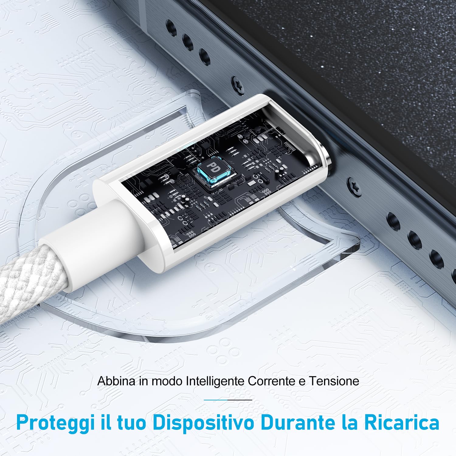 Cavo per iPhone 15, 2Pack 2M Cavo Usb C intrecciato per iPhone 15 Cavo USB da C a C PD 60W Ricarica rapida per Apple iPhone 16/16 Pro/16 Pro Max iPhone 15/15 Plus/15 Pro/15 Pro Max, iPad, MacBook