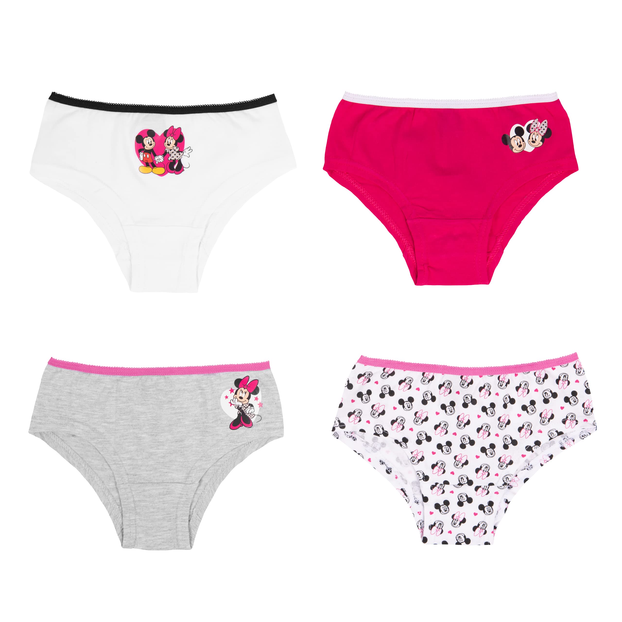 United Labels Girls Multicoloured Disney Minnie Mouse ' Panties Underwear (Pack Of 4), 122