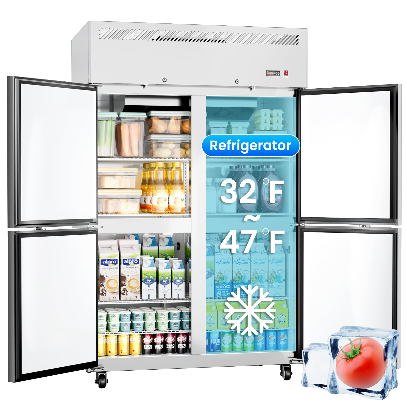 48" 4-Door Fridge