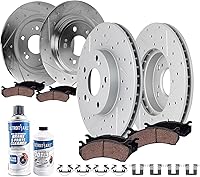 Vista 9 de Detroit Axle - Kit de freno trasero para Ford Fusion Lincoln MKZ Zephyr Mazda 6 Mercury Milan, repuesto de pastillas de freno de cerámica