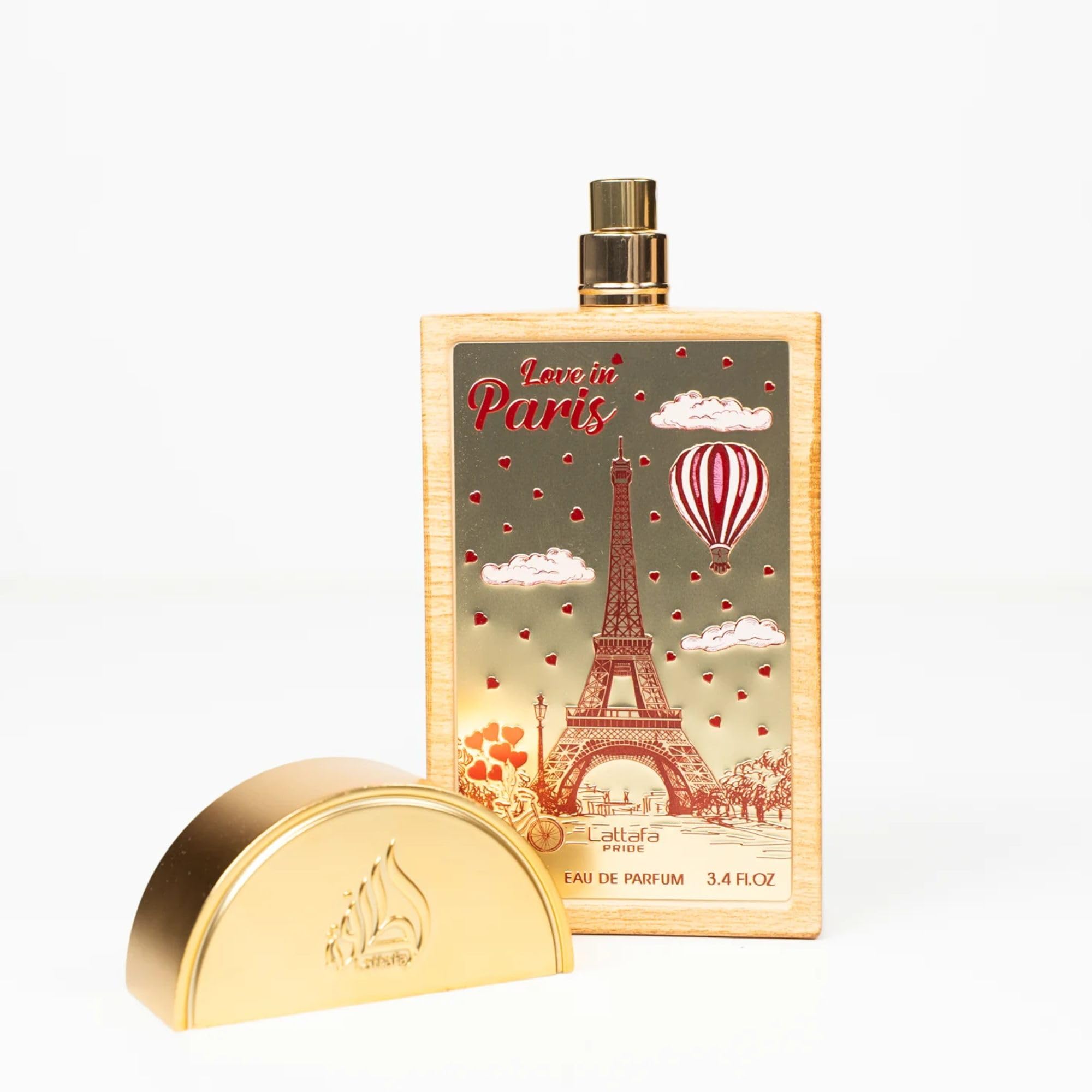 Lattafa Love in Paris - Profumo unisex, 100 ml, dolce, caldo, fruttato e cremoso
