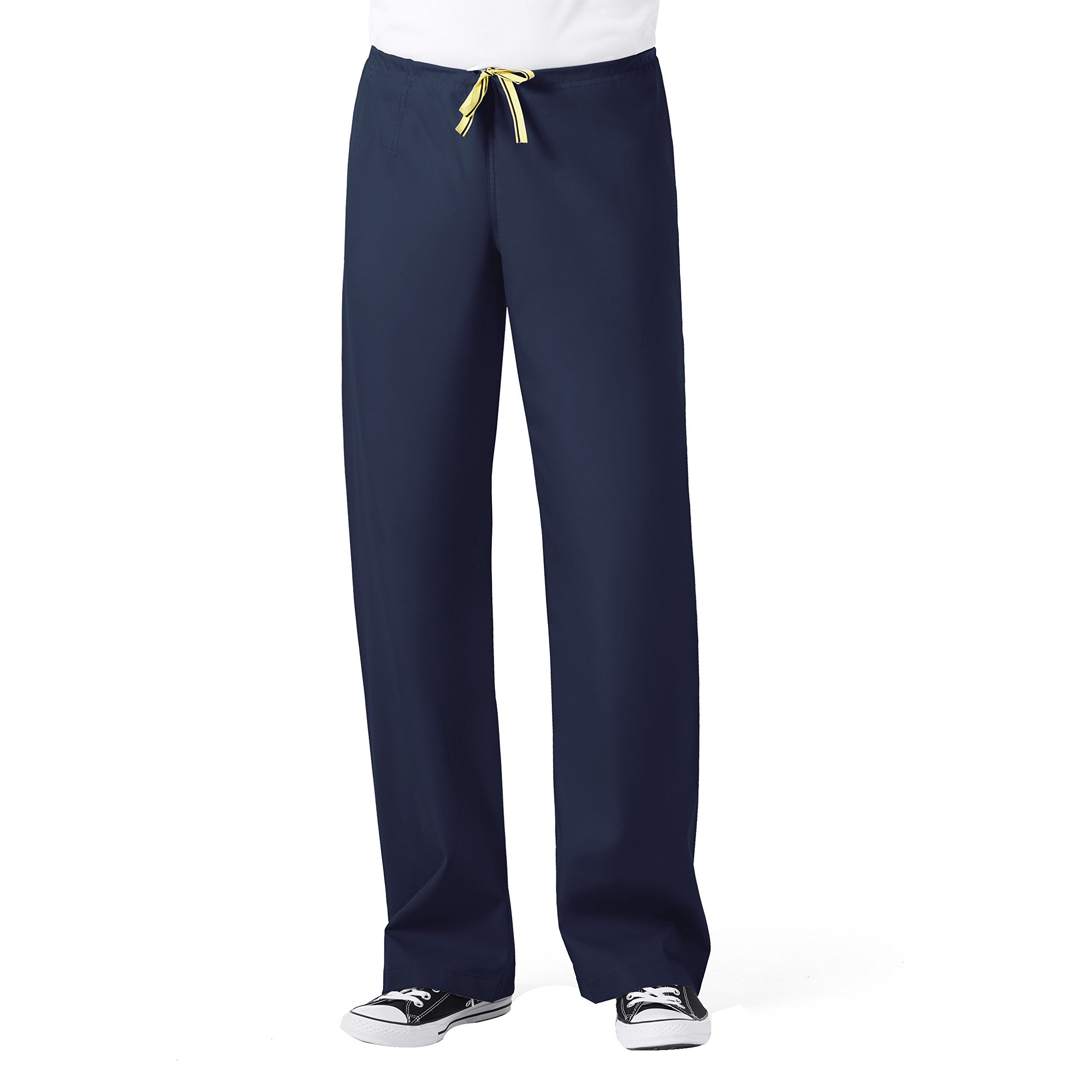 WonderWinkWonderWink Men's Petite Origins Papa Unisex Scrub Pant, Navy, Medium