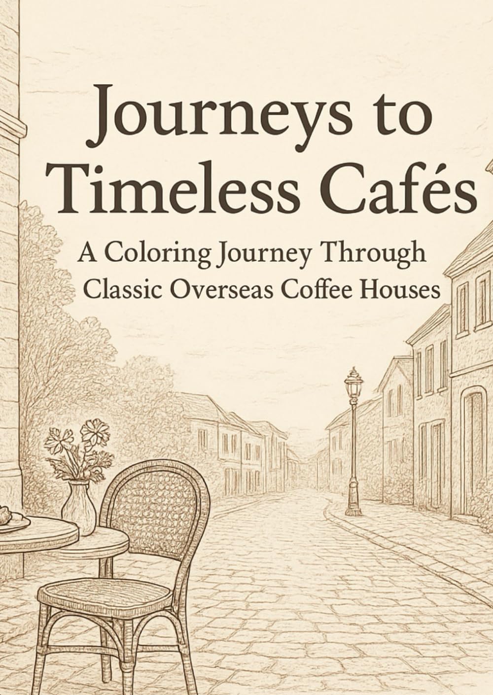 Journeys to Timeless Cafés: A Coloring Journey Through Classic Overseas Coffee Houses