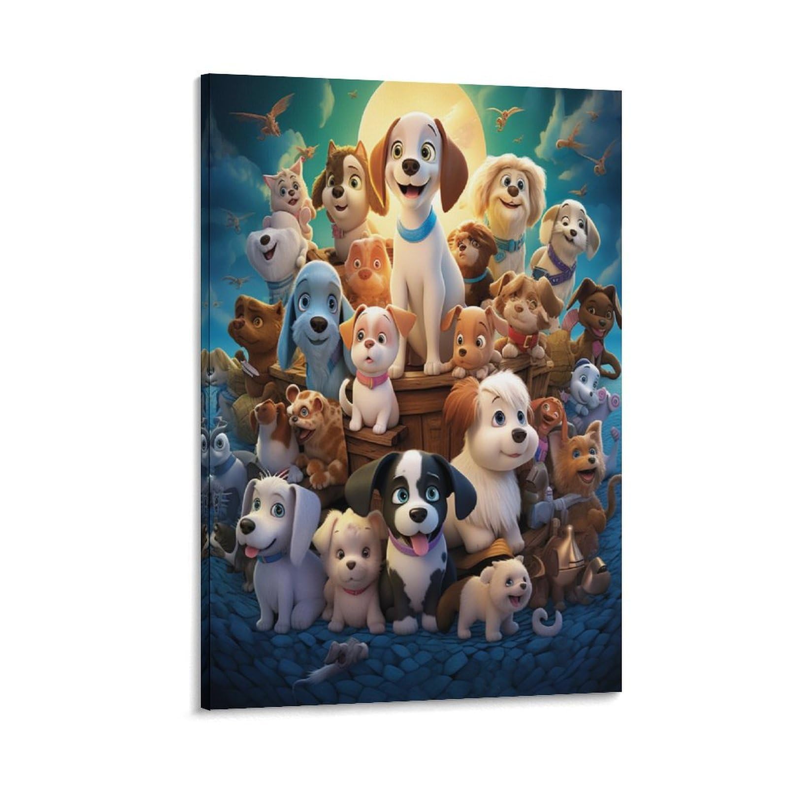 Impression sur toile chiots murale haute définition - 6