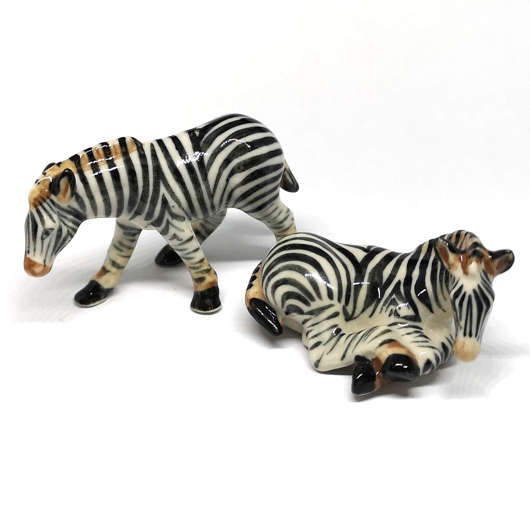 ceramic zebra figurine