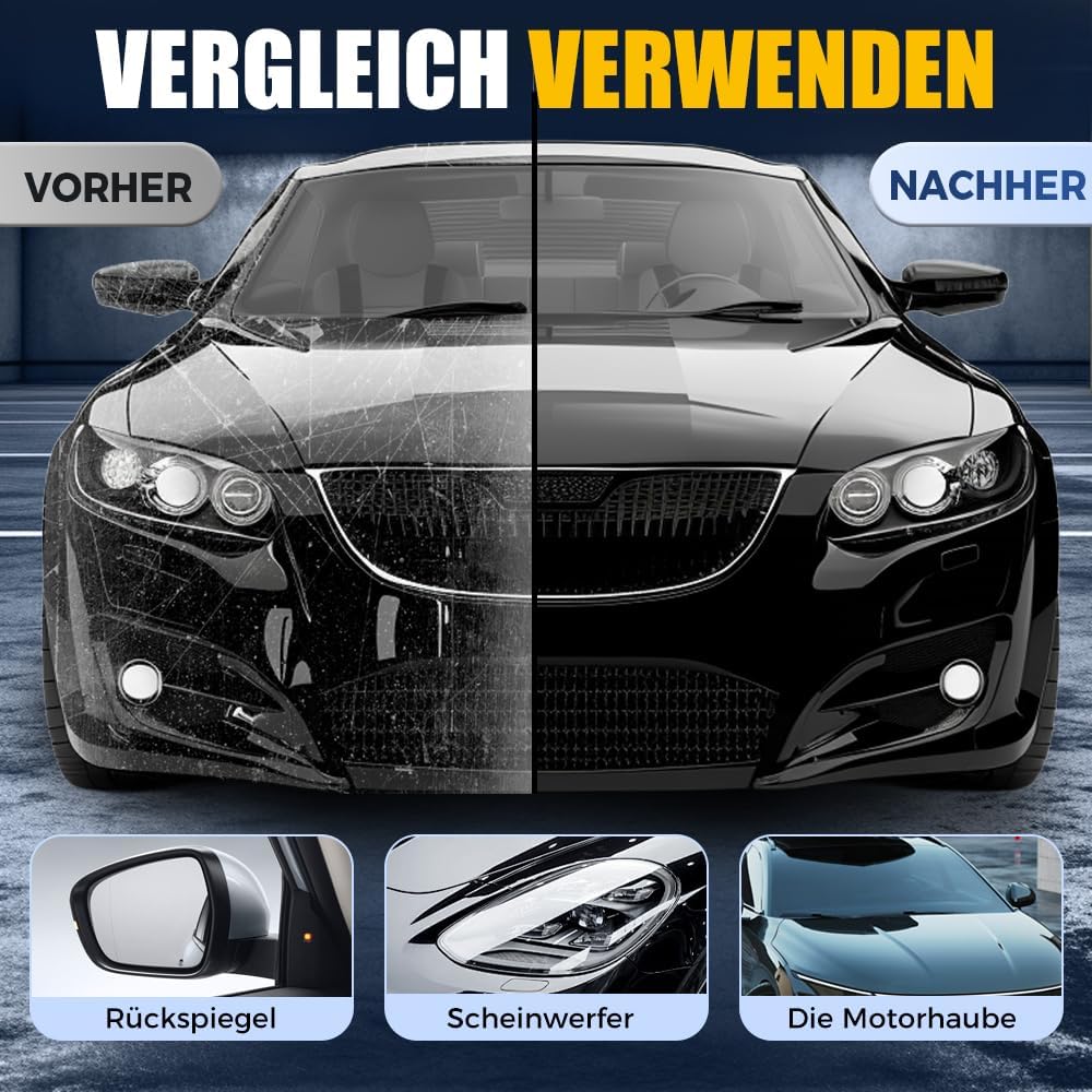 Kratzer Entferner Auto, 2026 Upgrade Auto Kratzer Entferner, Autopolitur Kratzer Entfernen, Schnelle Tiefenreparaturcreme, Lackkratzer Reparatur, Auto Kratzerentferner für Tiefe Kratzer, 100ML*5Pcs