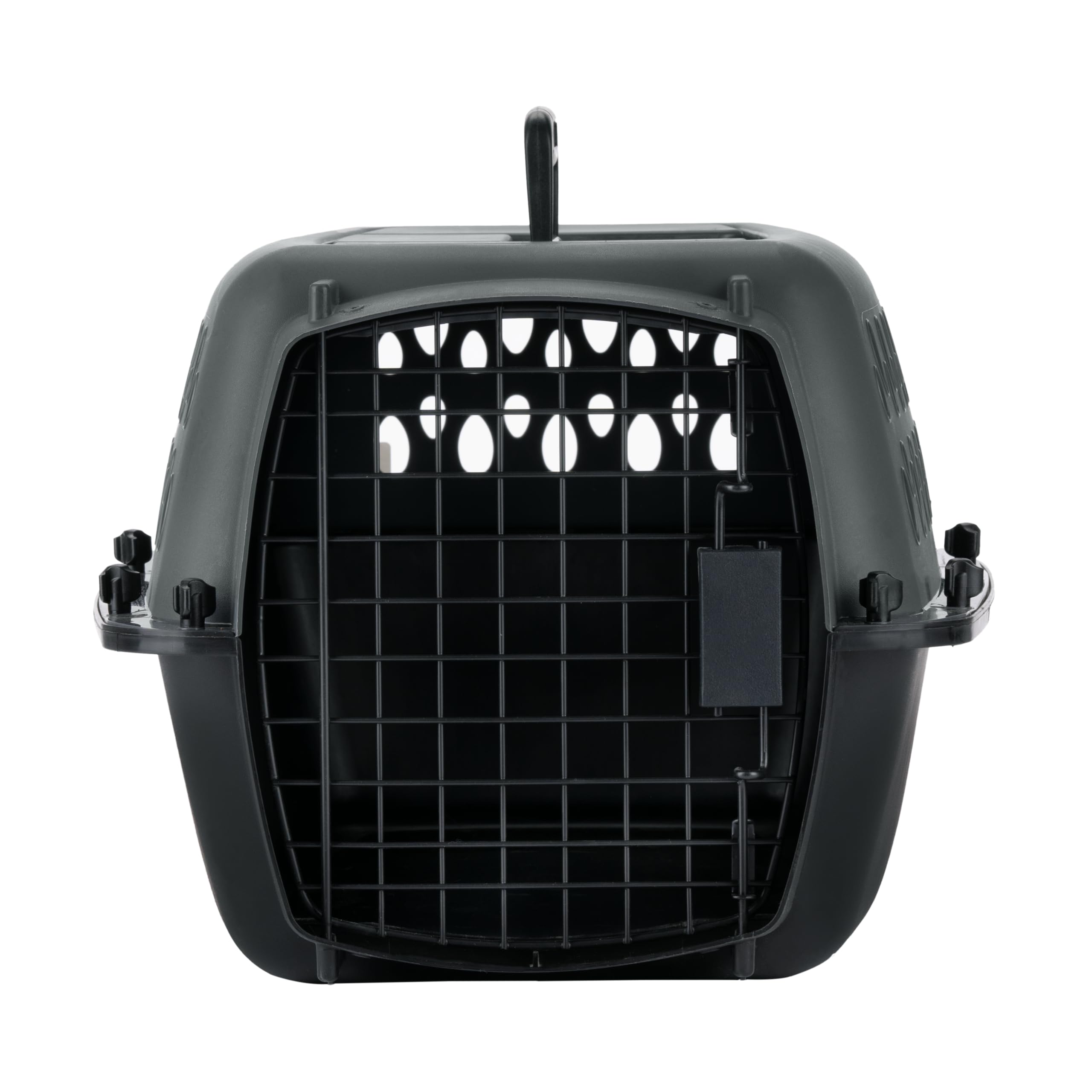 Petmate Pet Porter Dog Kennel 23", Dark Gray & Black, for Pets up to 15lbs, Made in USA