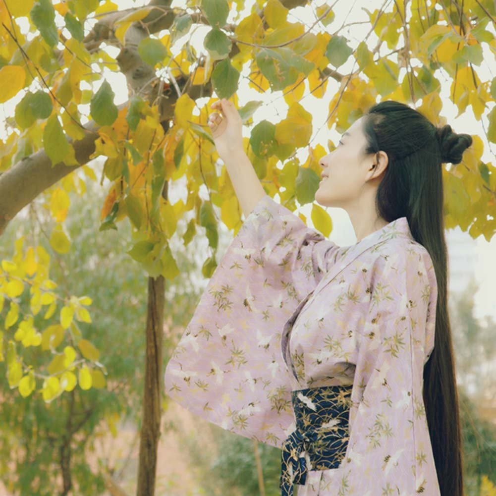 Fancy Pumpkin Albornoz del Traje del Kimono de Las Mujeres