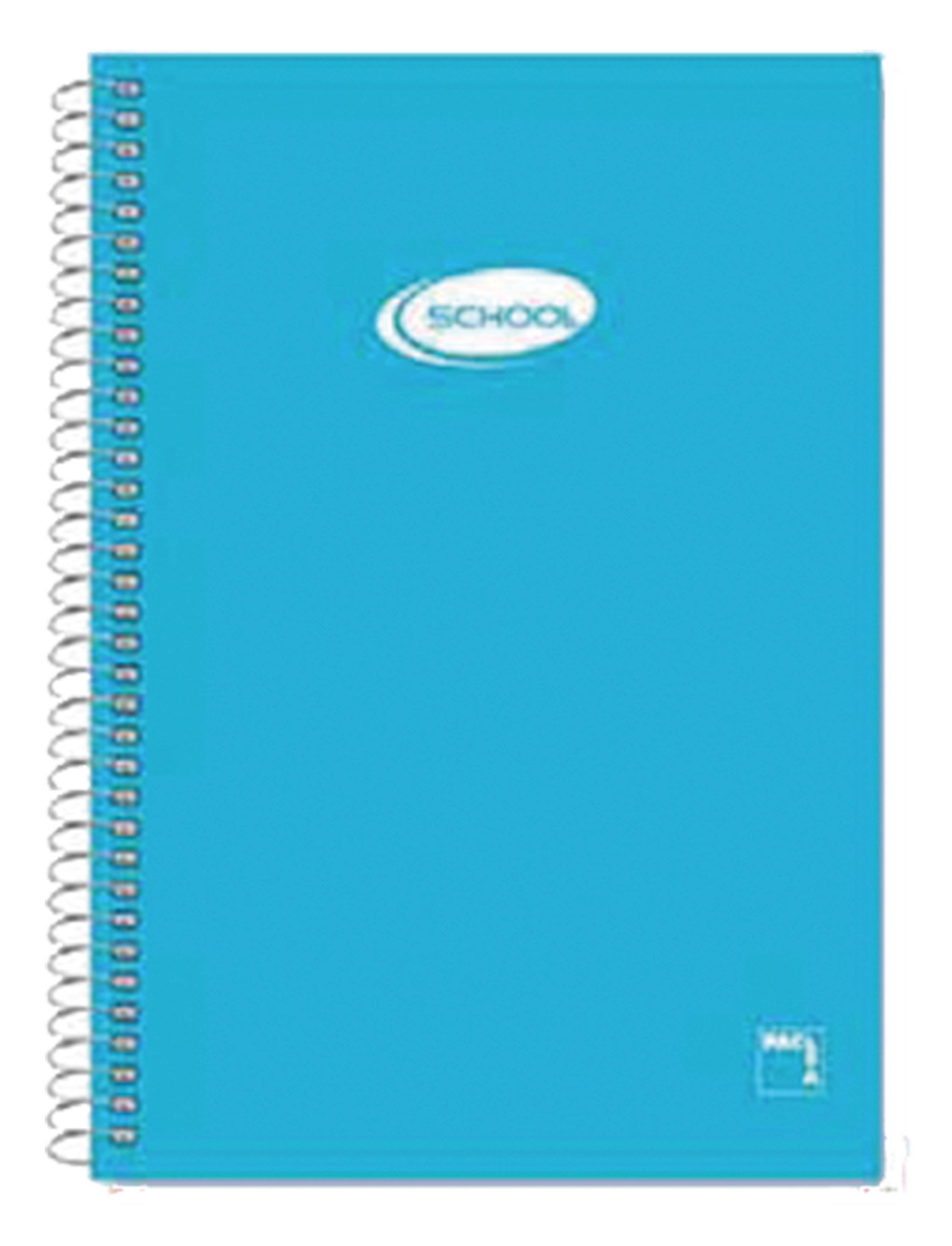 Pacsa 16418 - Bloc 60 g, tamaño folio, 80 hojas, cuadrícula de 4 mm, surtido: colores aleatorios