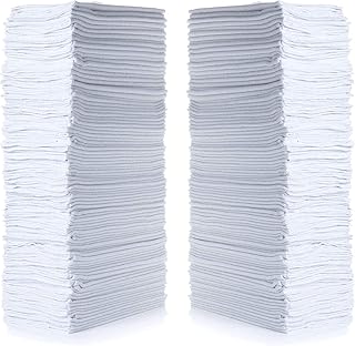 Simpli-Magic Cotton Shop Towels, Commercial Grade White, 200 Pack, Size: 14