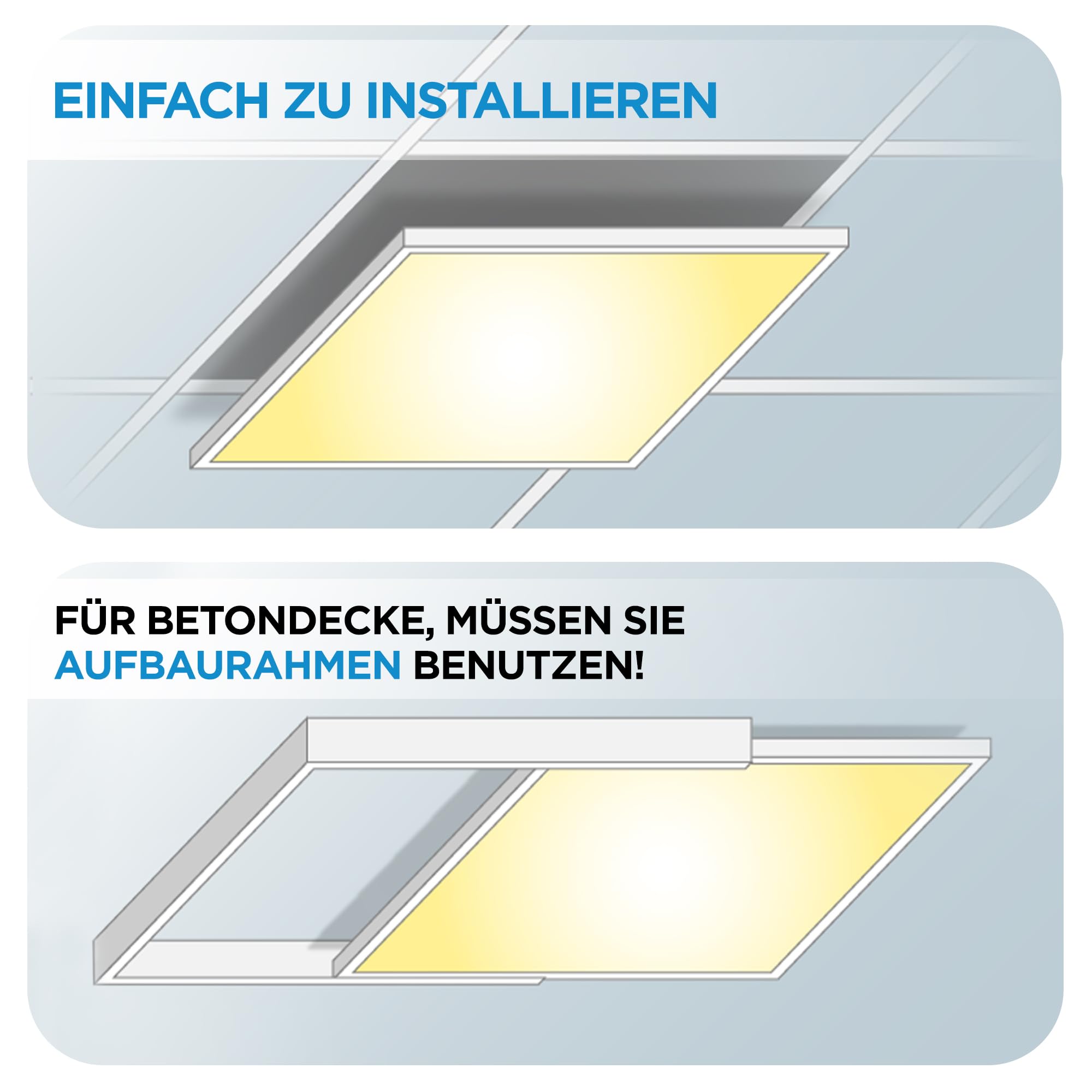 LECOM LED Rasterleuchte Neutralweiß UGR19 CRI90 3960lm Büro Arbeitsplatzleuchte