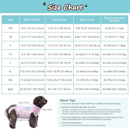 Miniatura 3 de Traje de cirugía para perros pequeños, esterilización femenina, traje profesional de recuperación para perros después de la esterilización, traje 2