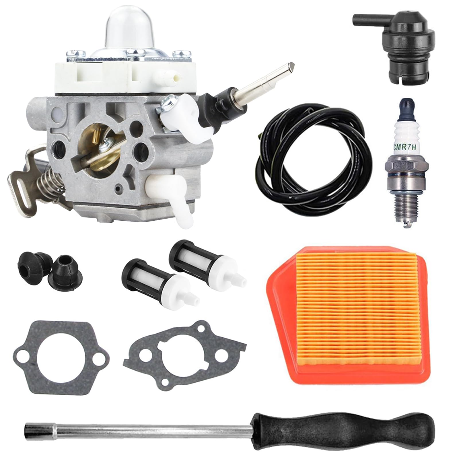 Kit de Carburador para Stihl FS240, FS240C, FS240R, FS240RC, FS260C, FS260R, FS360C y FS410C Piezas de Carburador Desbrozadora