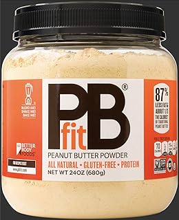 10 PB Fit Dessert Recipes for High Protein Sweet Bites 30 Peanut Butter Powder, 24 oz. (3 Count)