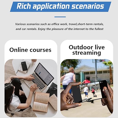 Miniatura 4 de 4G LTE Mobile Hotspot, Portable WiFi Router Fast 300Mbps Internet, Dual Band WiFi, LCD Screen, for Remote Work & Outdoor Use