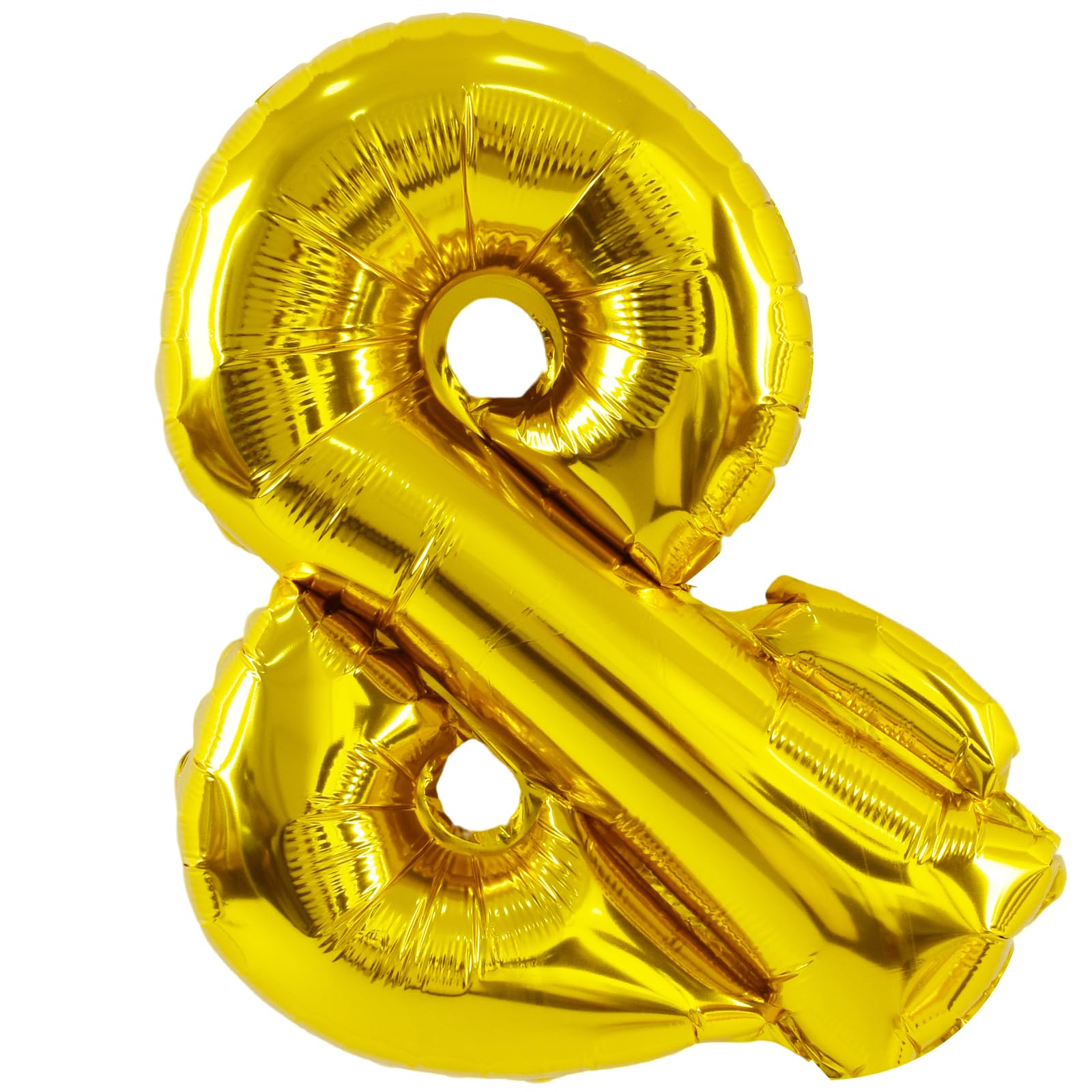 TONIFUL 16 Inch Gold Ampersand Shaped Balloon for Party Photo Booth Decor