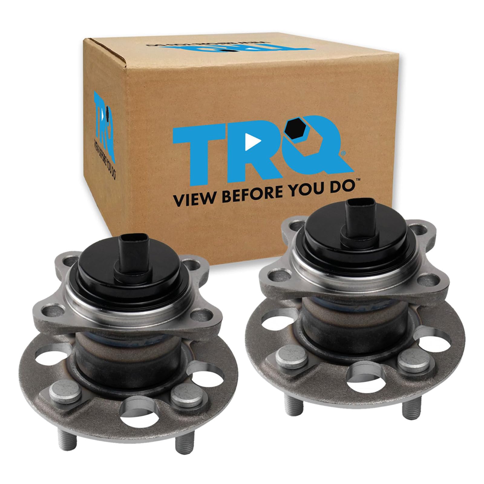 TRQ Rear Driver and Passenger Side Wheel Bearing and Hub Assembly Set 2