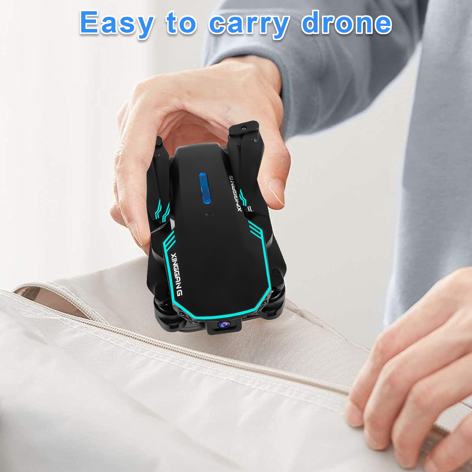 Drone z kamerą 4K EIS, 62 minuty lotu, poniżej 249 g, transmisja FPV 4KM, maks. 16 m/s, Follow-Me/Return, Quadrocopter RC dla początkujących i dorosłych