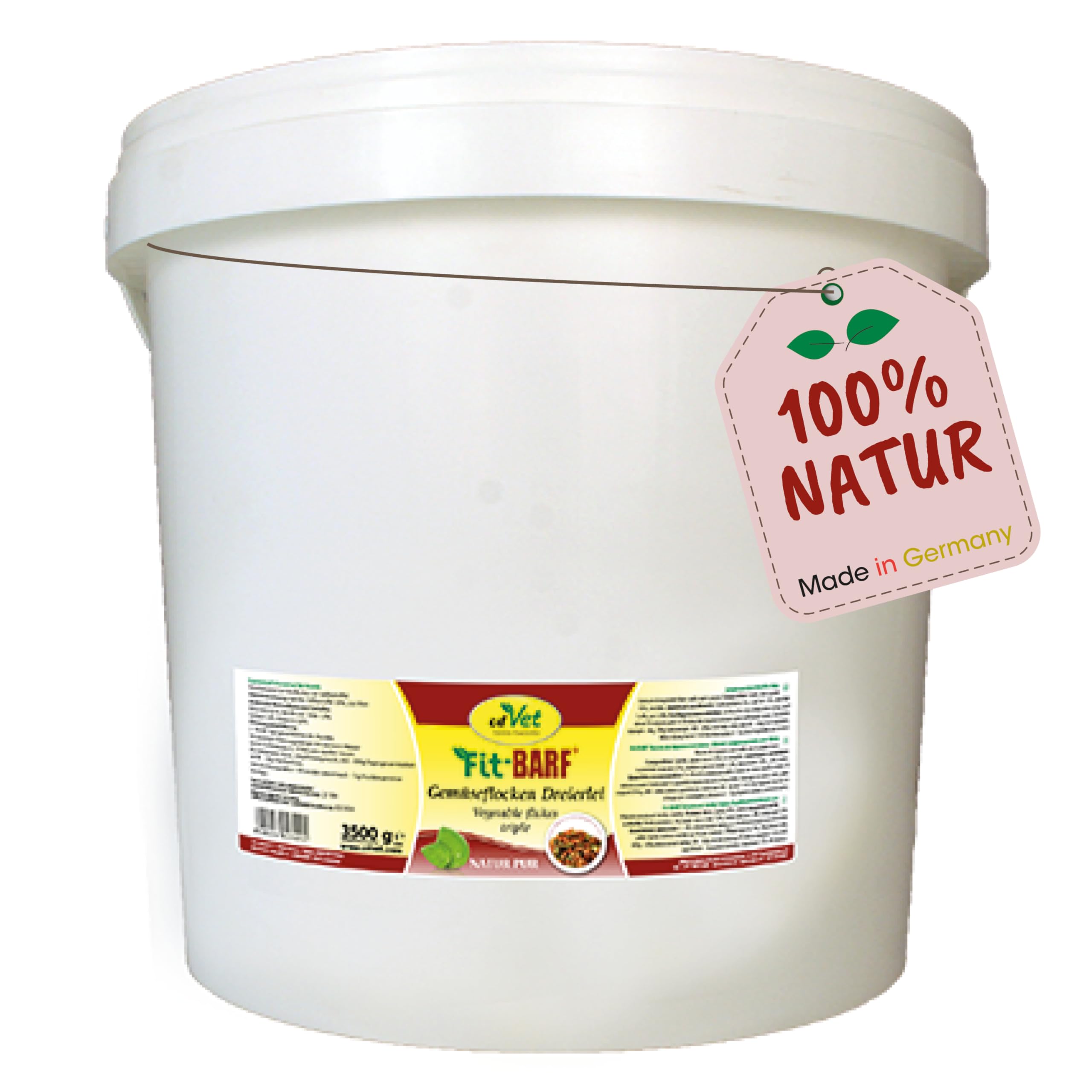 cdVet Fit-Barf Gemüseflocken Dreierlei für Hunde - Karotte, Süßkartoffel & Zucchini, Getreidefrei, 3,5kg