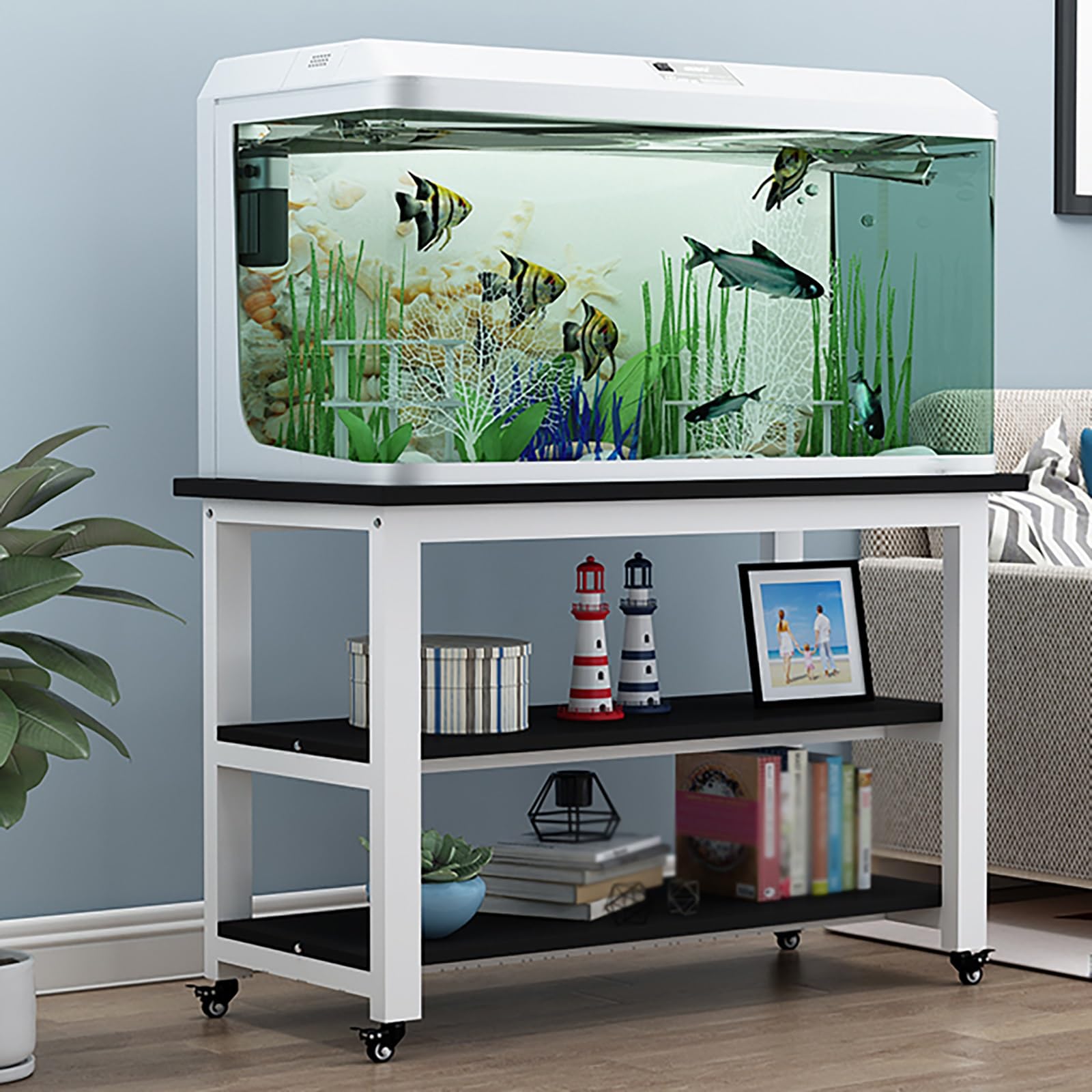 Support aquarium 5-30 gal meuble d'angle robuste pour reptiles