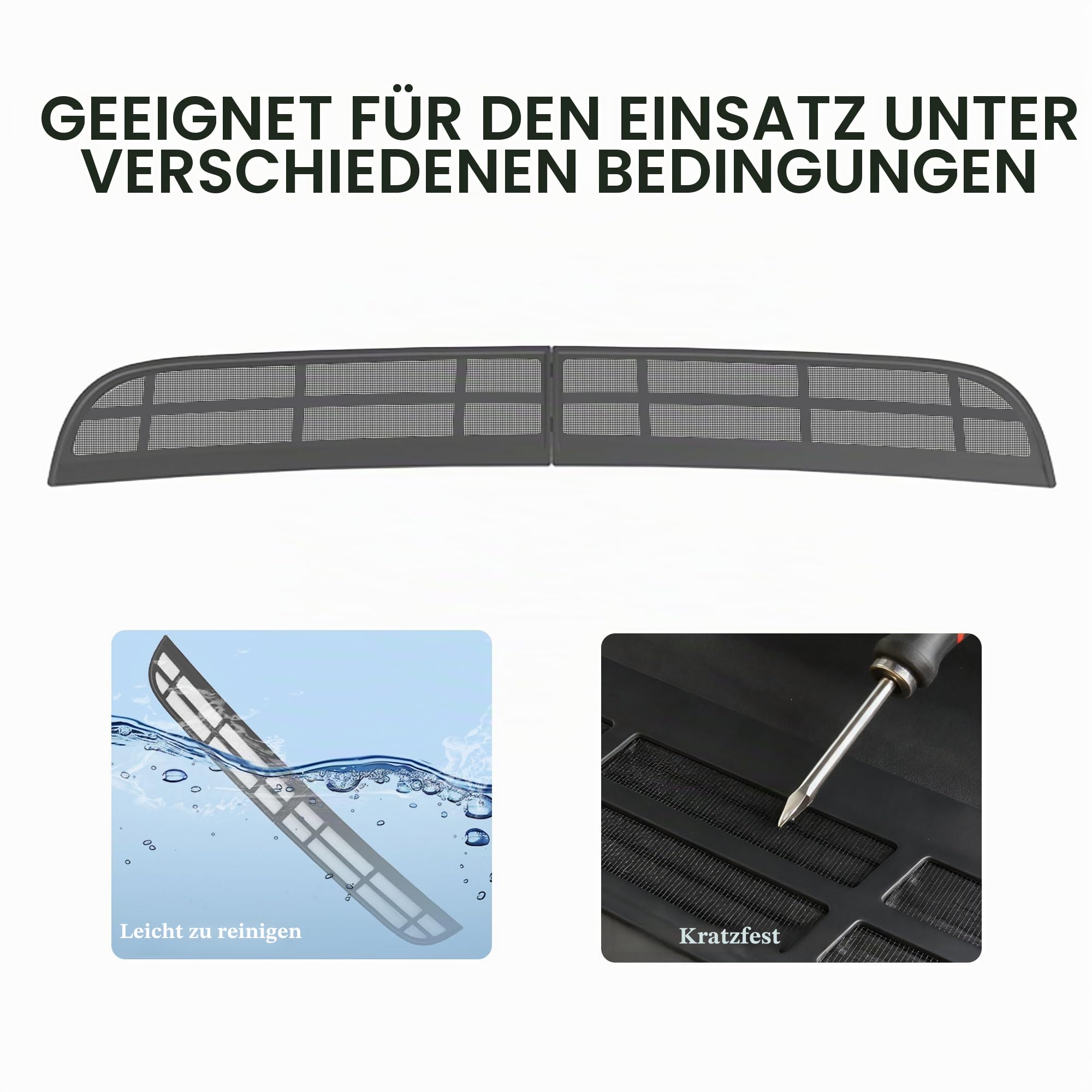 Für Tesla Model Y Juniper 2025 2026 Auto Lufteinlass Schutz Abdeckung, Auto Air Inlet Protect Cover Lufteinlassgitter Schutz, Air Inlet Protect Cover für Tesla Zubehör (Not fit 2026 Standard)