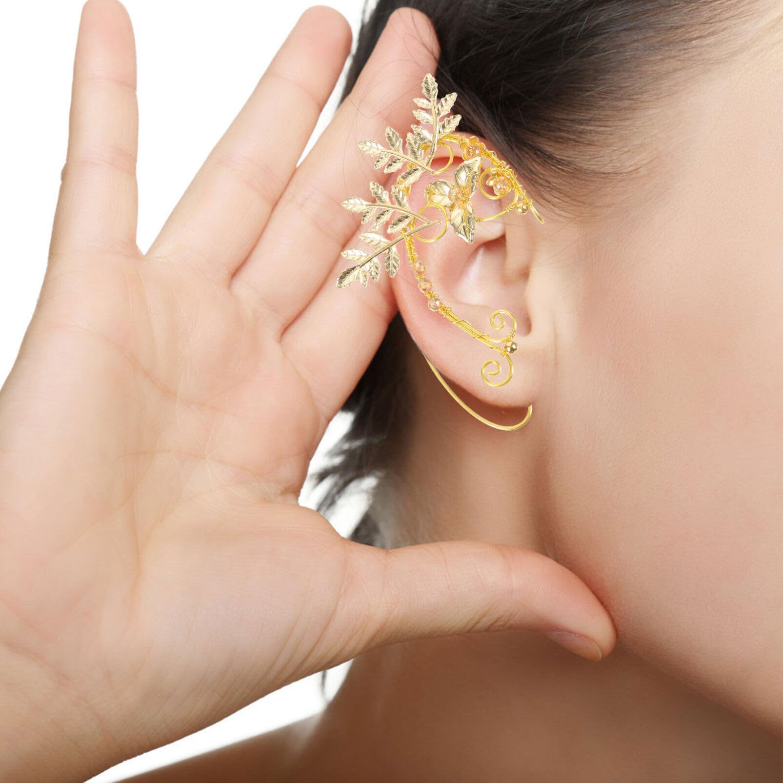 Amazon.co.jp: Healvian エルフ7耳7カフス7クリップ7オン7イヤリング7