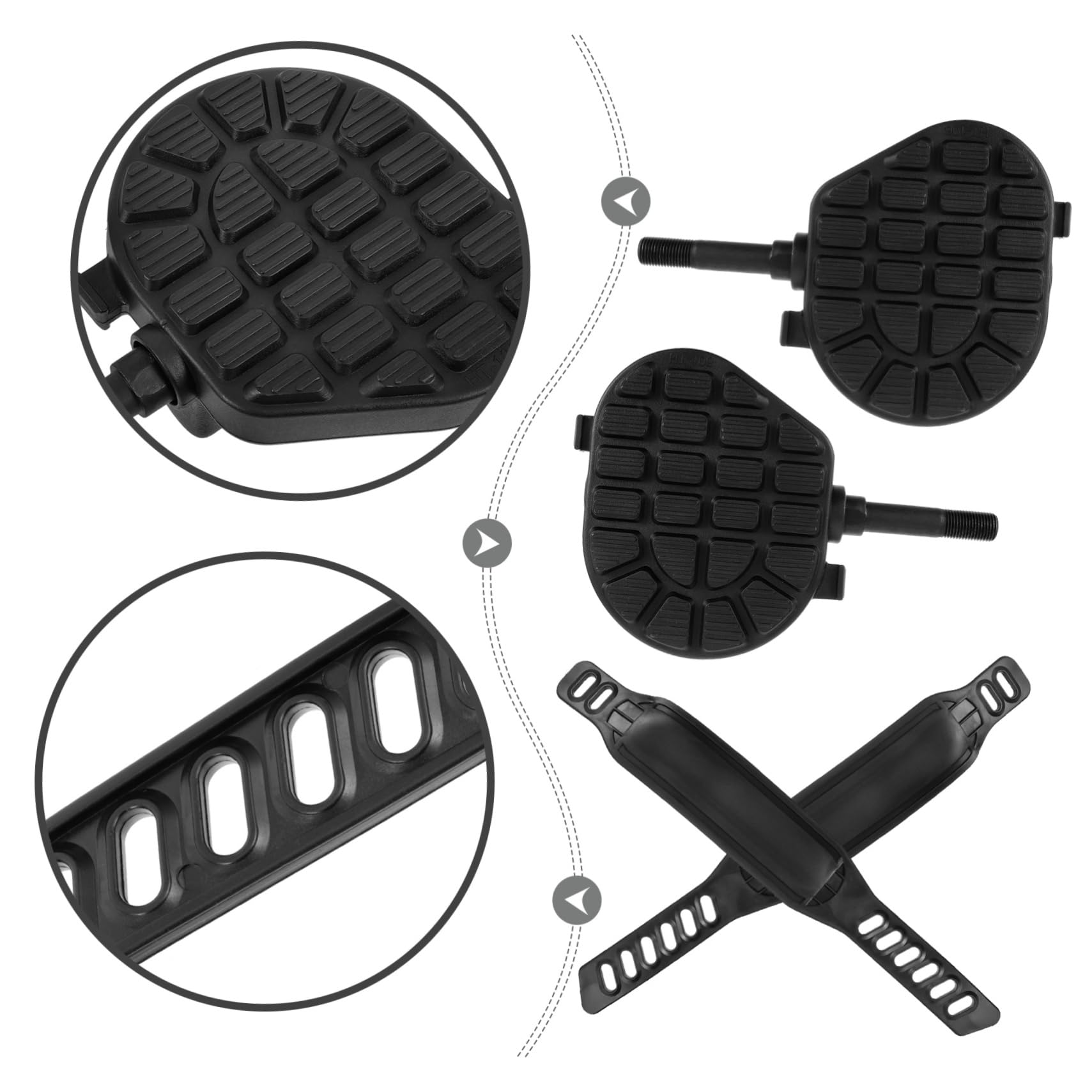 Pedales para Bicicleta De Montaña y Antideslizantes Accesorios De Ciclismo