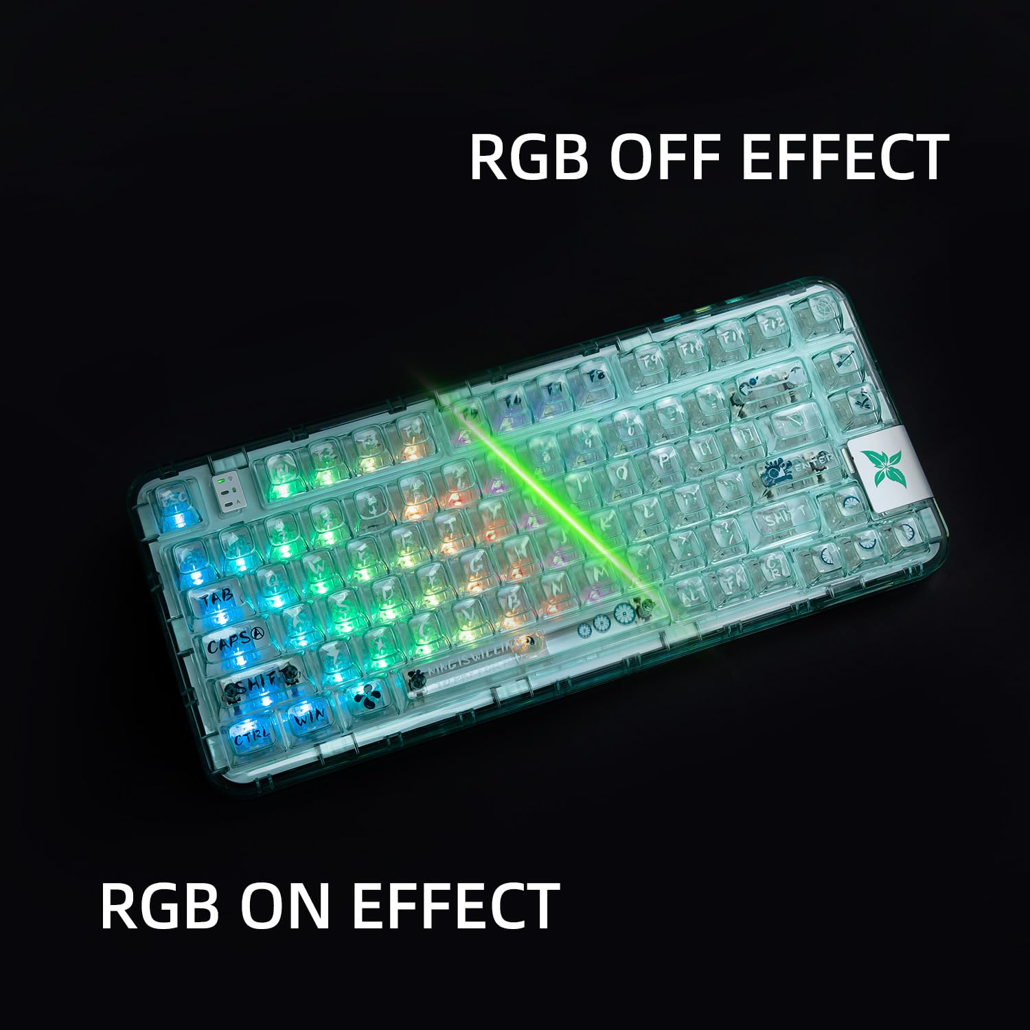 Amazon | CoolKiller クリアキーキャップセット 142キー メカニカル