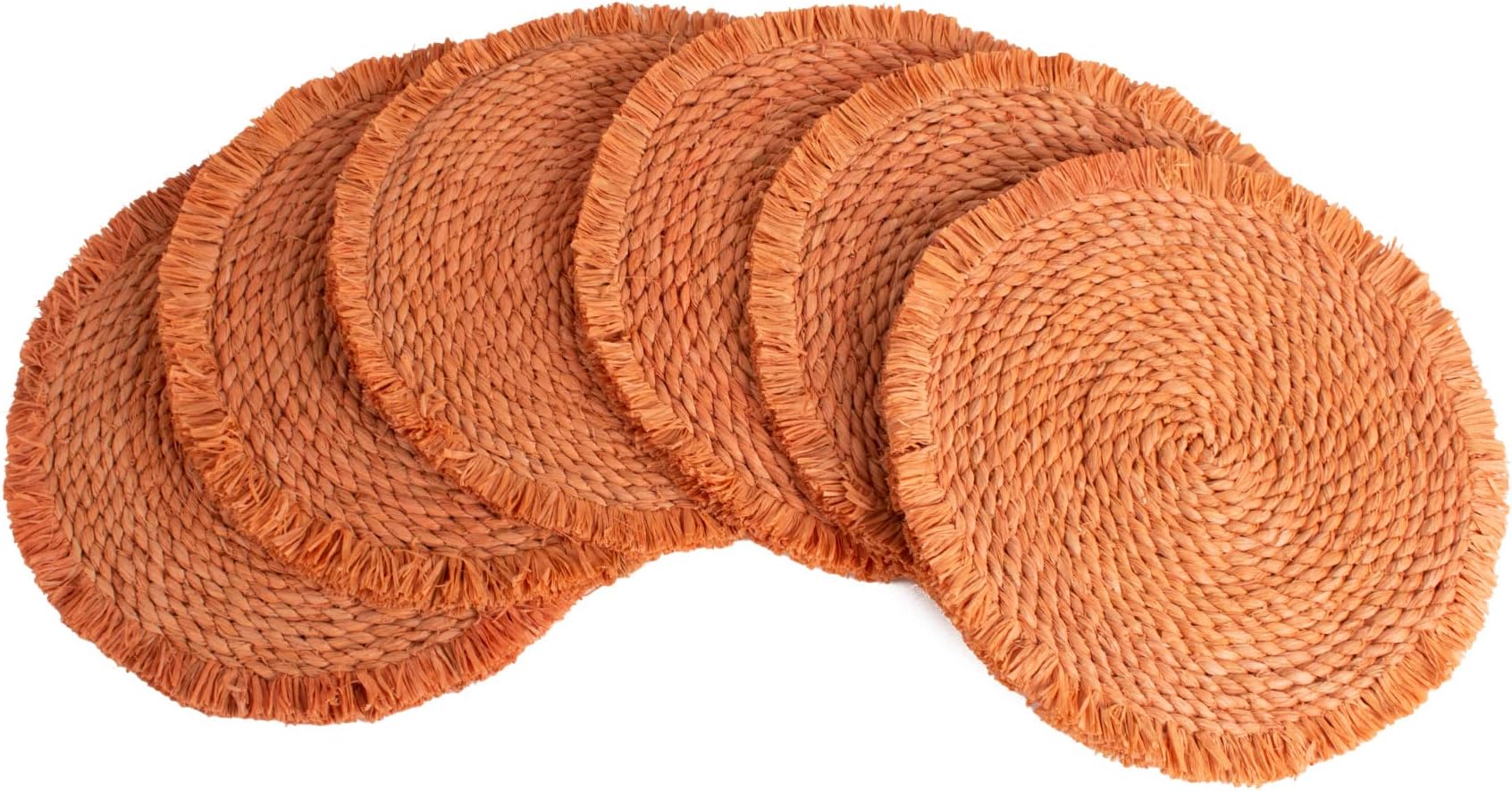 Creative CoOp Round HandWoven Grass Placemat, Natural, 13.75 inches Home & Kitchen