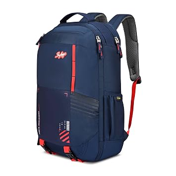 Skybags Porto Weekender 40L Backpack 2 Compartments| Durable Fabric| Padded Laptop Protection Bag (Upto 17-Inch) | Shoe Pocket, Multiple Spacious Pockets | Office, Casual & Outdoor| Unisex| Navy