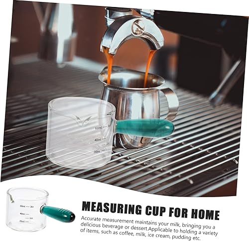 Miniatura 2 de Luxshiny Jarra de mezcla graduada de vino con leche cacerola de té para cocina mini suace anti taza resistente al calor jarras verdes calentador de