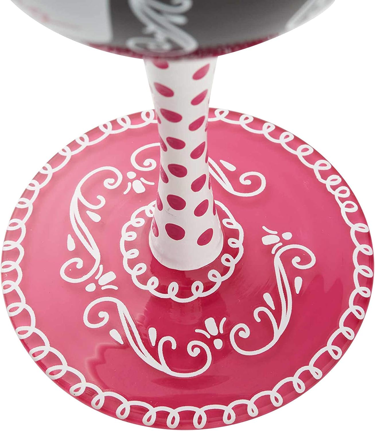 Enesco 6002807 Designs by Lolita Bachelorette Last Fling Hand-Painted Artisan Wine Glass, 15 Ounce, Multicolor