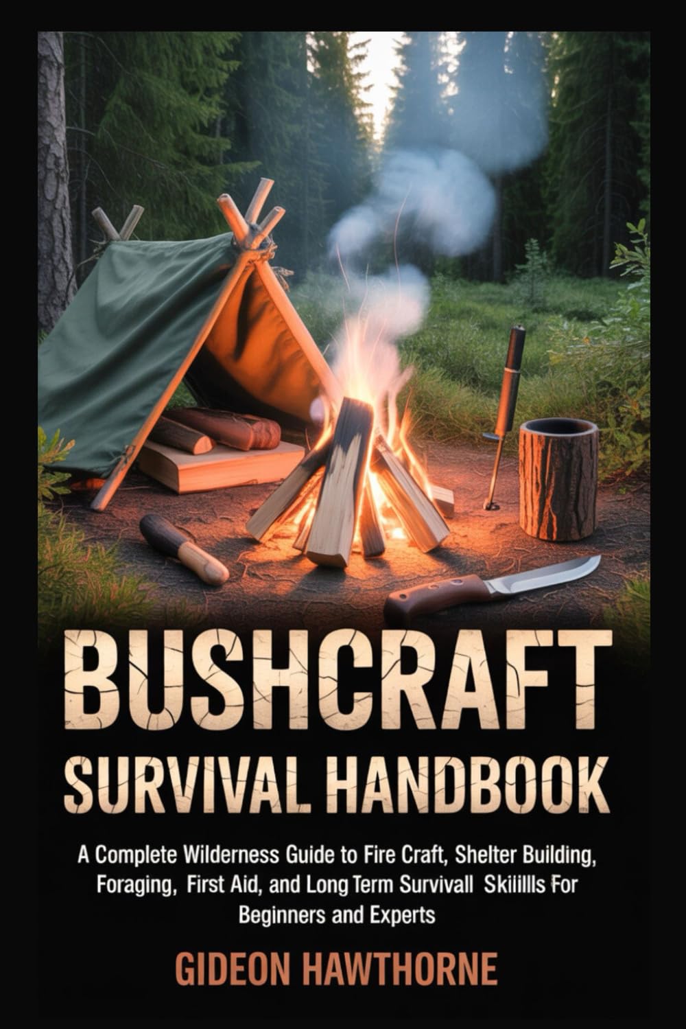 BUSHCRAFT SURVIVAL HANDBOOK: A Complete Wilderness Guide To Fire Craft, Shelter Building, Foraging,First Aid, And Long Term Survival Skills For Beginners And Experts