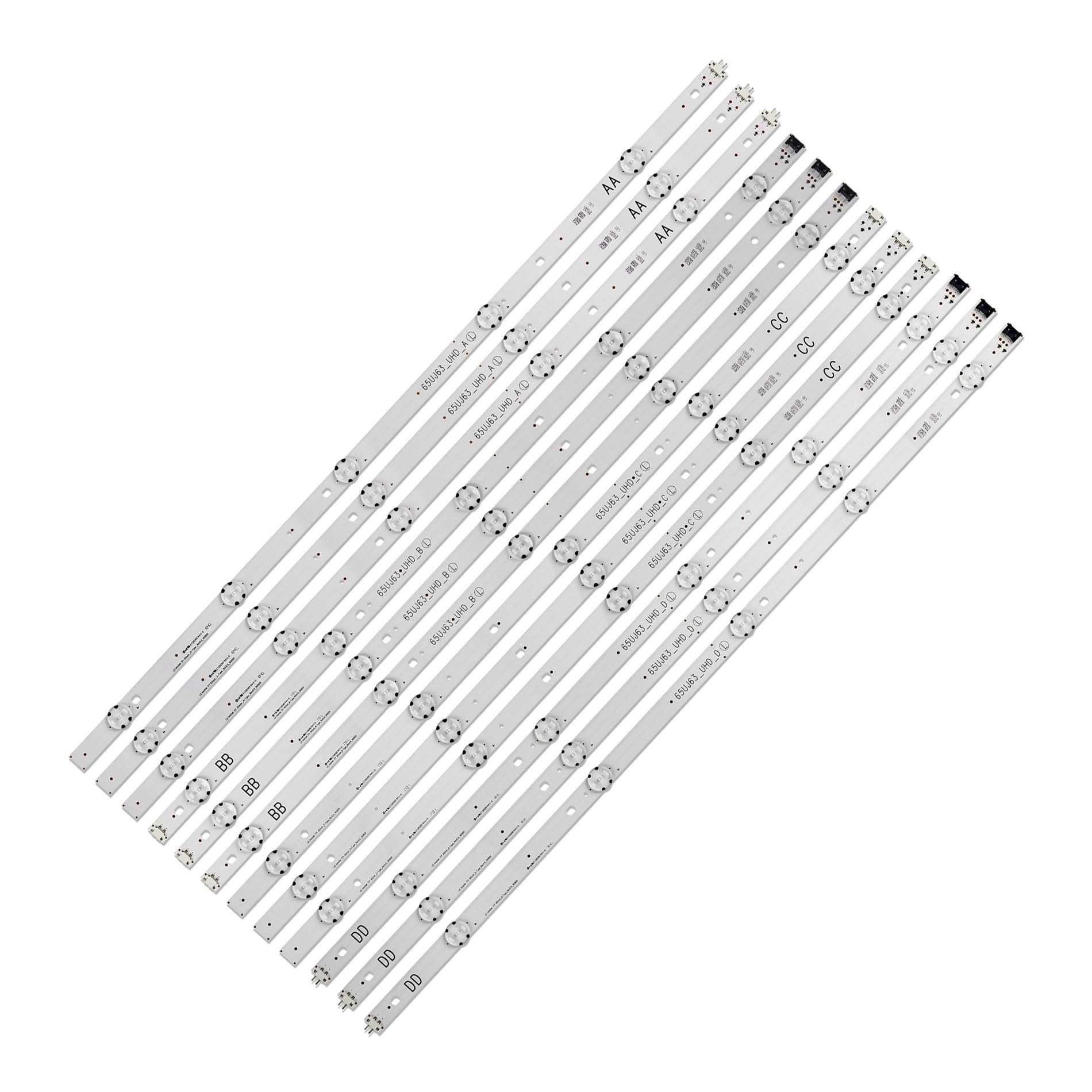 eufeifeiegds 12 Teile/satz led-hintergrundbeleuchtung streifen for 65UJ6300 65UJ630V 65UJ634V 65UJ5500 65UK6100 Innotek 17Y 65inch_A SSC 65UJ63_UHD_A BCD