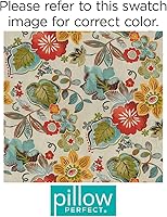 Vista 7 de Almohada Pillow Perfect Alatriste para exterior e interior, color marfil y estampado floral