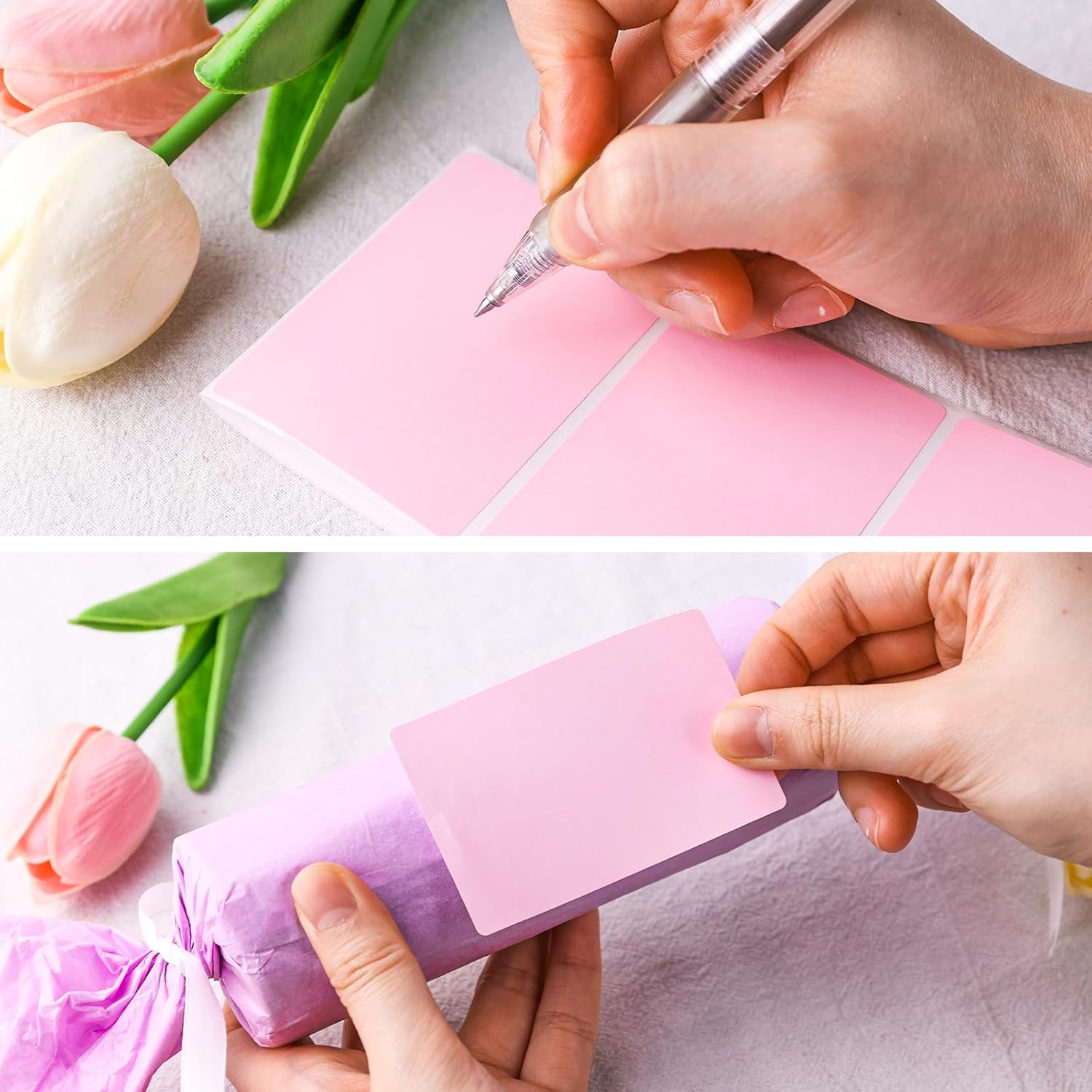 SallyFashion 3"x2" Inch Thermal Printer Labels - Adhesive Waterproof Address and Barcode Stickers for Laser/Inkjet Printers, Ideal for Small Business Shipping&Inventory(500PCS, Pink) - Image 5