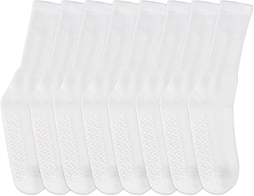 Miniatura 3 de Calcetines para diabéticos, unisex, antideslizantes, para hospital, holgados, con parte inferior de agarre, paquete de 12 unidades, calcetines de