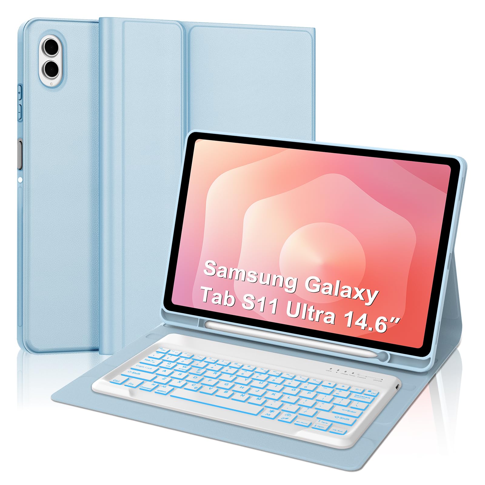 KVAGO for Samsung Galaxy Tab S11 Ultra 14.6 in 2025 Keyboard Case