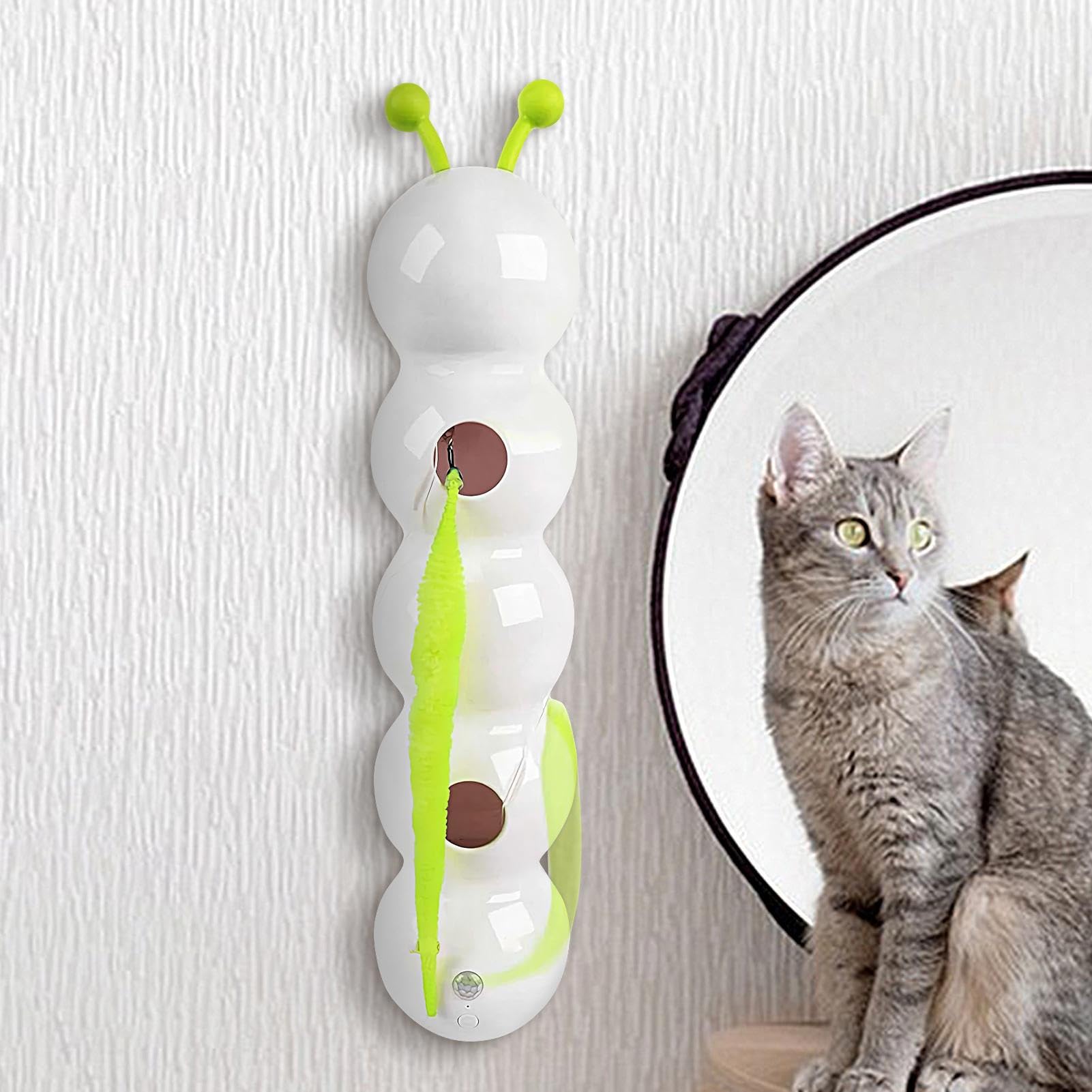 Générique Jouet Automatique pour Chat,Jouet Mobile Stimulant pour Chats