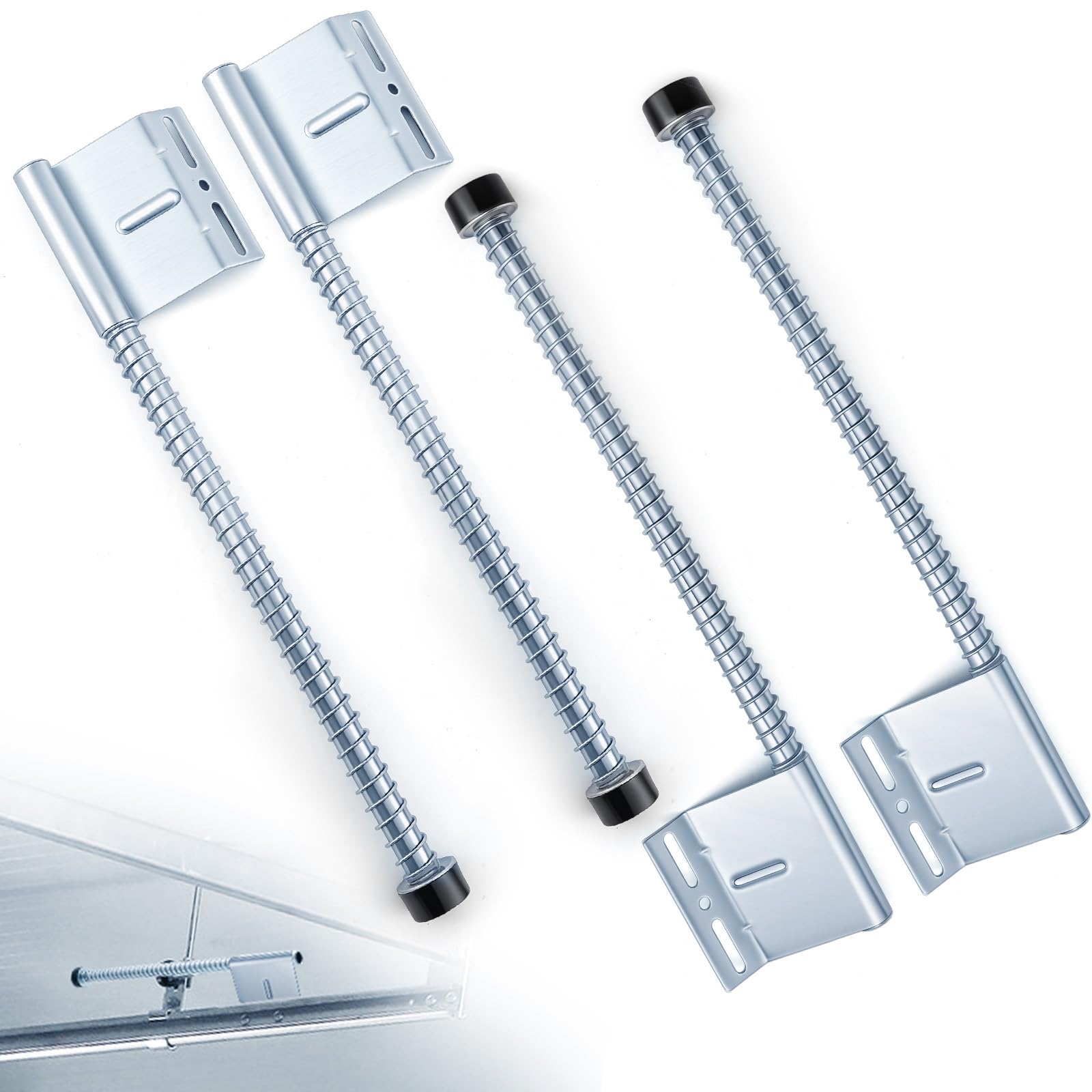 Photo 1 of Blulu 2 Pairs 27 Inch Garage Door Plunger Bumper Spring, Steel Buffer