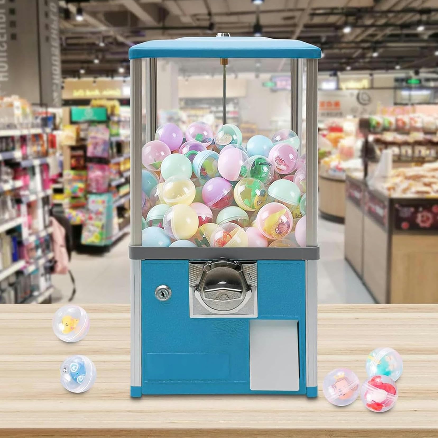 Máquina de chicles de Caramelo, máquinas expendedoras para Empresas, cápsulas Redondas, Bolas hinchables, máquina expendedora de Juguetes, cápsulas, máquina dispensadora de premios~/