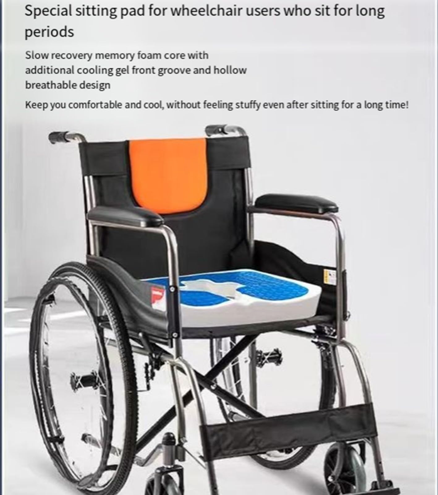 FUELIX Cojin Antiescaras para Sillon Cojin Viscoelastico Cojin Coxis Ortopedico Cojin Hemorroides Almohada De Alivio De Presión De Fibra Respira Libremente para Ancianos, Postrados A
